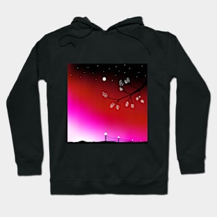 red background image Hoodie